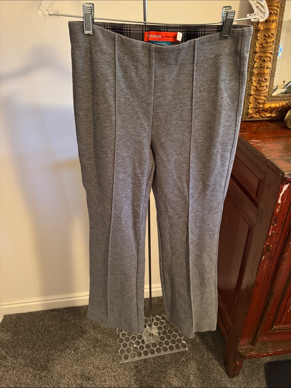 Anthropologie Cartonnier Gray Pull-On Knit Pants